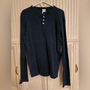 Abercrombie & Fitch Long Sleeve Thermal Shirt with Buttons